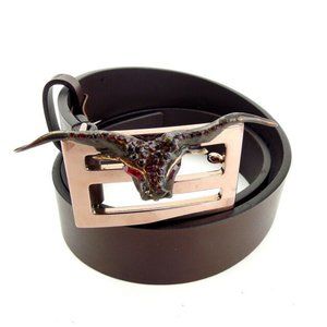 Fendi belt Brown Woman Authentic Used